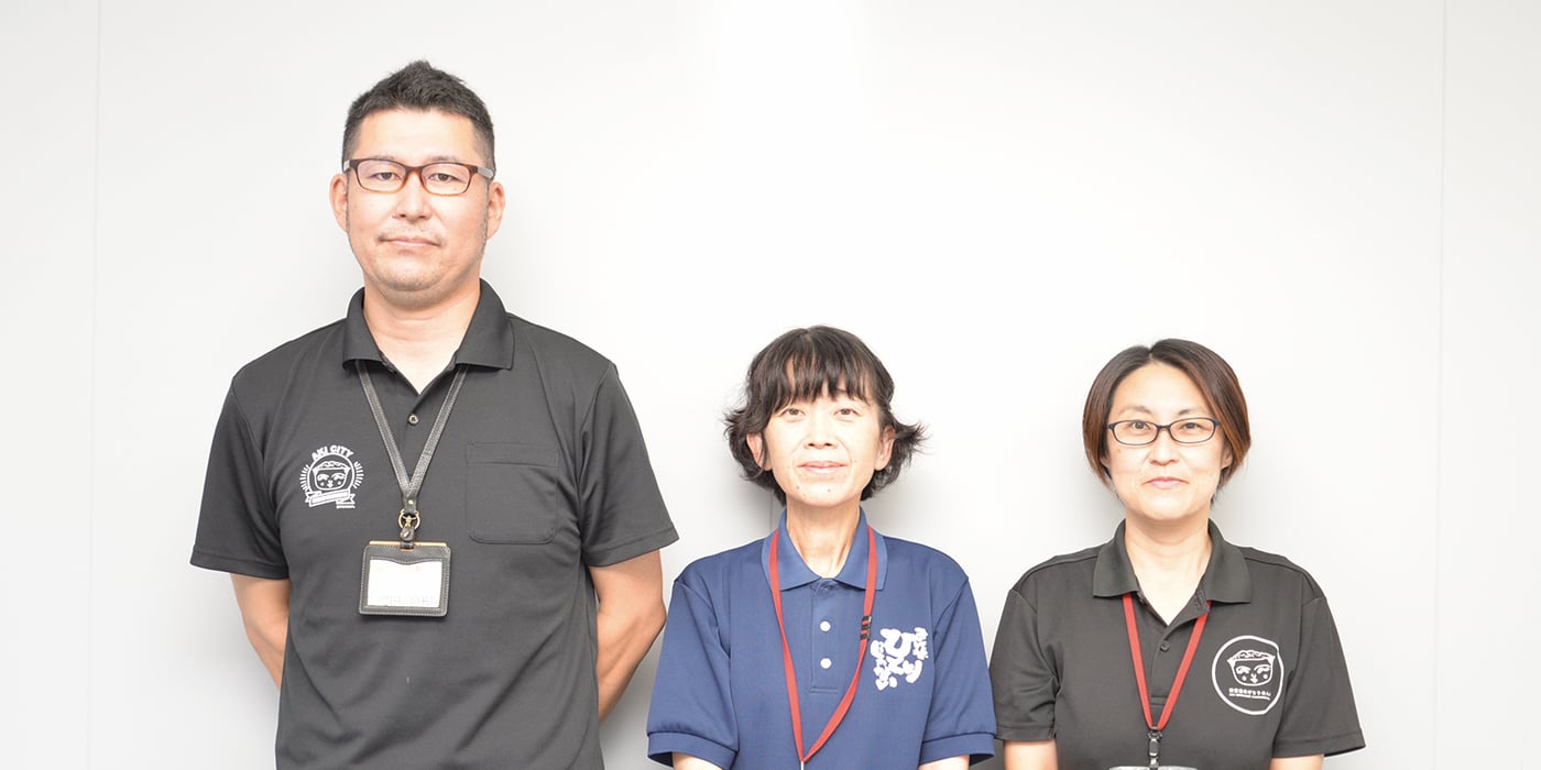 （左から） 門田 将樹さん、 渡辺 友香さん、 藤田 絵里香さん